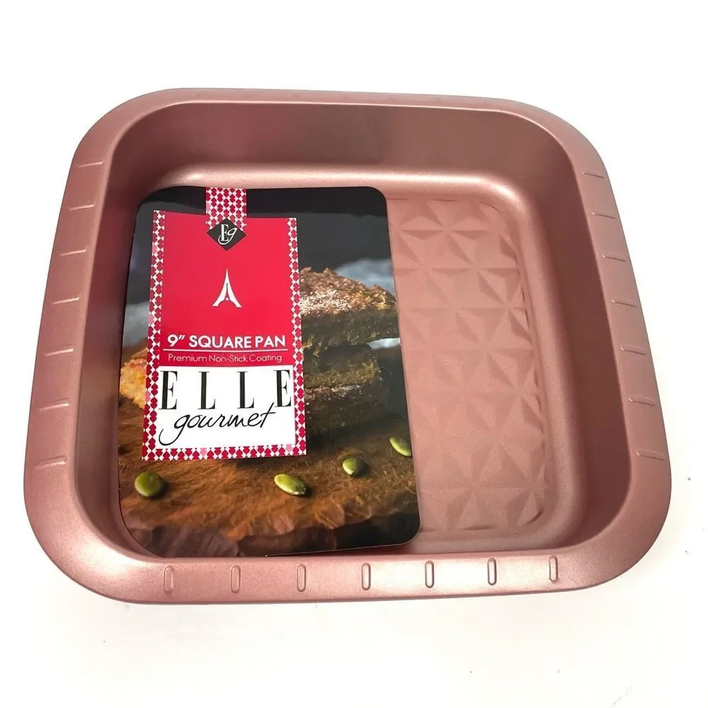 Elle Gourmet Rose Gold 9” Square Baking Pan